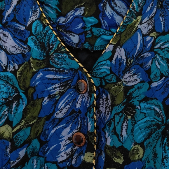 Vintage Nu Mode Quilted Floral Blazer - Picture 6 of 7